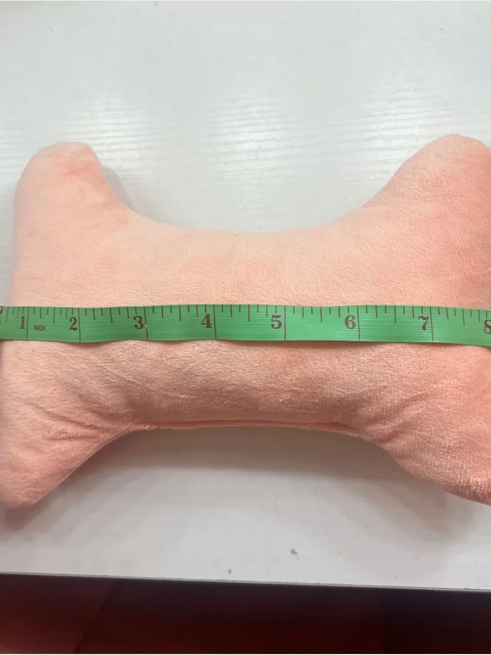 Plush Bone Dog Toy Pillow - Peach